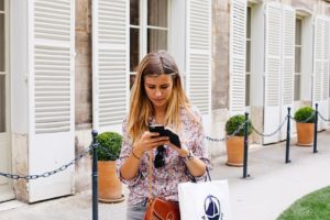 woman on phone